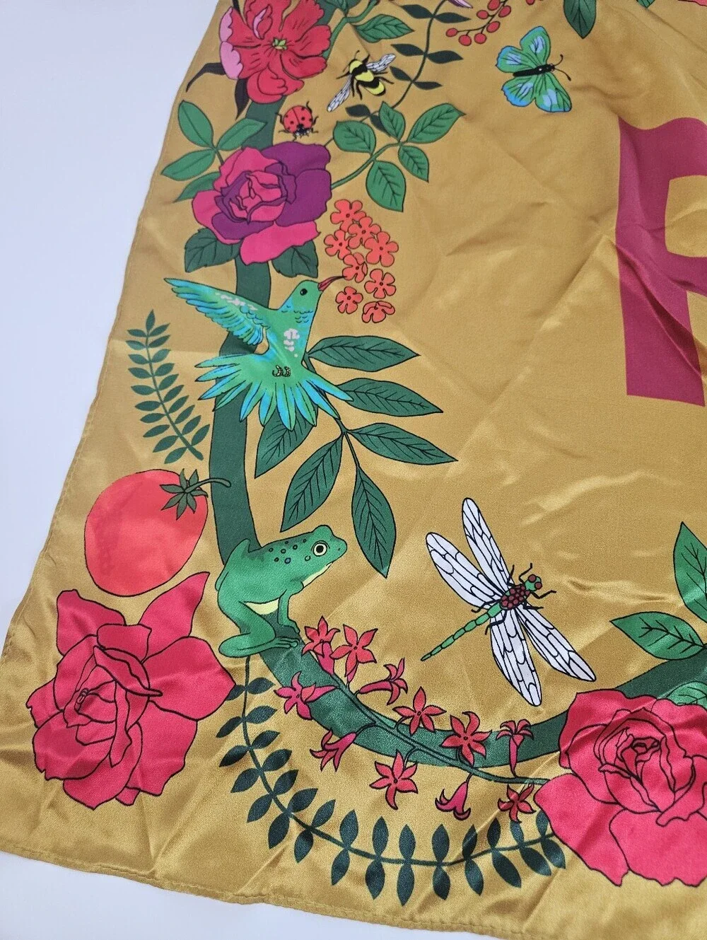 Anthropologie X Karen Mabon Silk Floral Print 